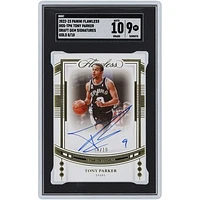 Tony Parker San Antonio Spurs Autographed 2022-23 Panini Flawless Draft Gem #DGS-TPK #8/10 SGC Authenticated 9/10 Card