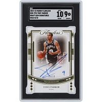 Tony Parker San Antonio Spurs Autographed 2022-23 Panini Flawless Draft Gem #DGS-TPK #8/10 SGC Authenticated 9/10 Card