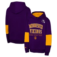 Youth Purple Minnesota Vikings Retro Fleece Pullover Hoodie