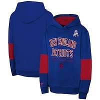 Youth Navy New England Patriots Retro Fleece Pullover Hoodie