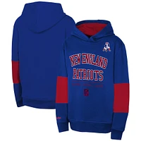 Youth Navy New England Patriots Retro Fleece Pullover Hoodie