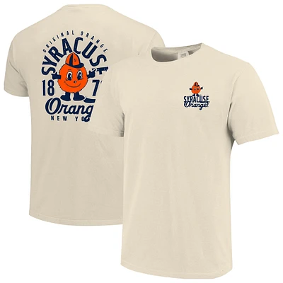 Men's Cream Syracuse Orange Comfort Colors Mascot Overlay T-Shirt