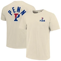 Men's Cream Pennsylvania Quakers Comfort Colors Mascot Overlay T-Shirt