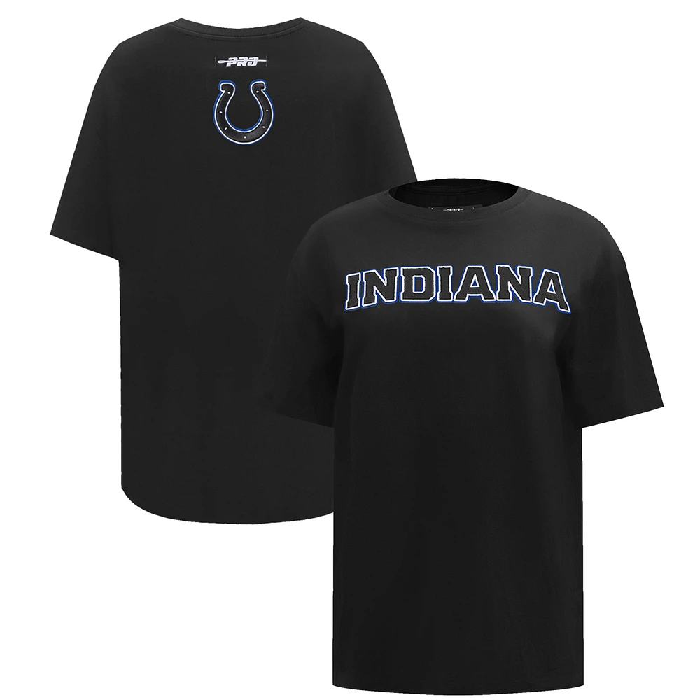 Women's Pro Standard  Black Indianapolis Colts Indiana Nights Oversized T-Shirt