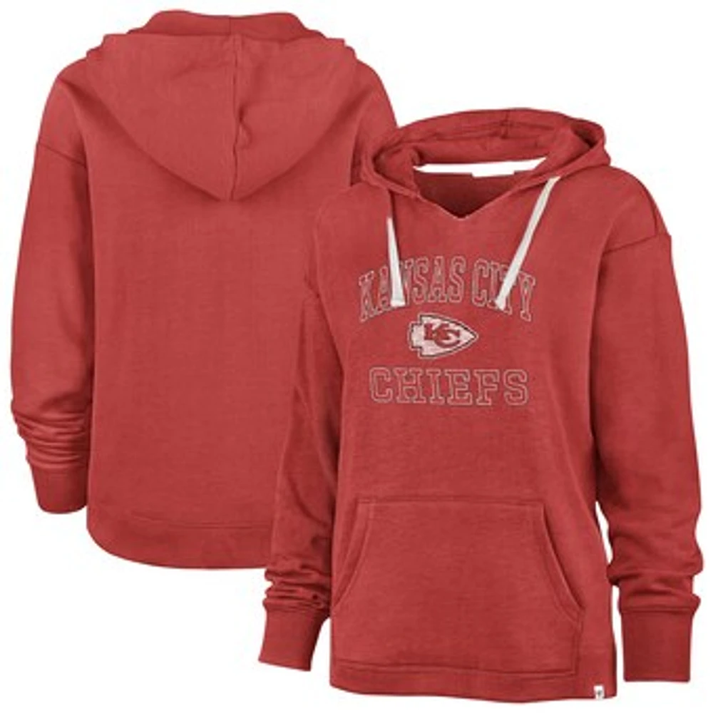 Women's '47  Red Kansas City Chiefs Plus Clarity Kennedy Pullover Hoodie