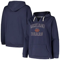 Women's Profile  Navy Chicago Bears Plus Kennedy Pullover Hoodie