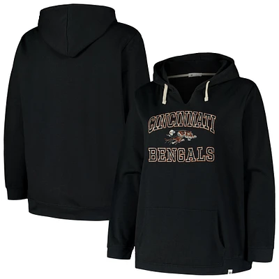 Women's Profile  Black Cincinnati Bengals Plus Kennedy Pullover Hoodie