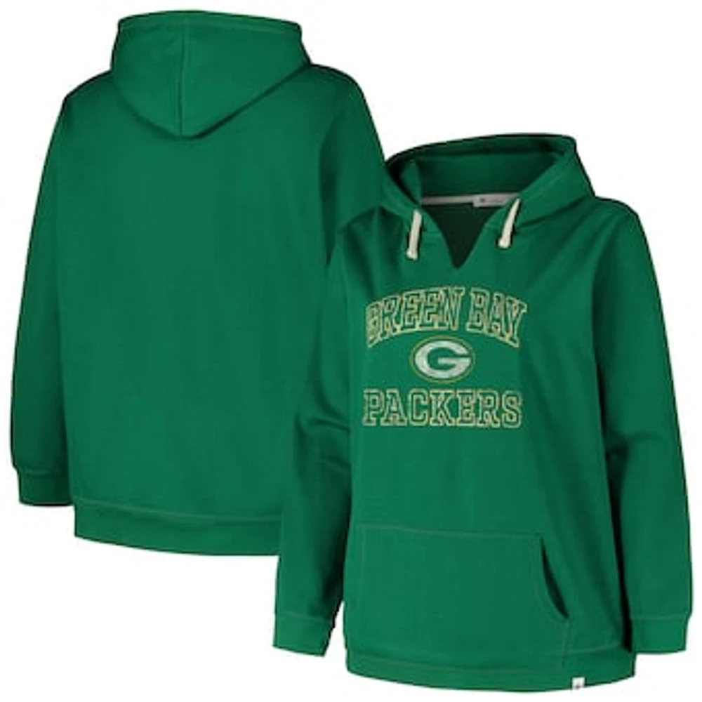 Women's '47  Green Bay Packers Plus Clarity Kennedy Pullover Hoodie