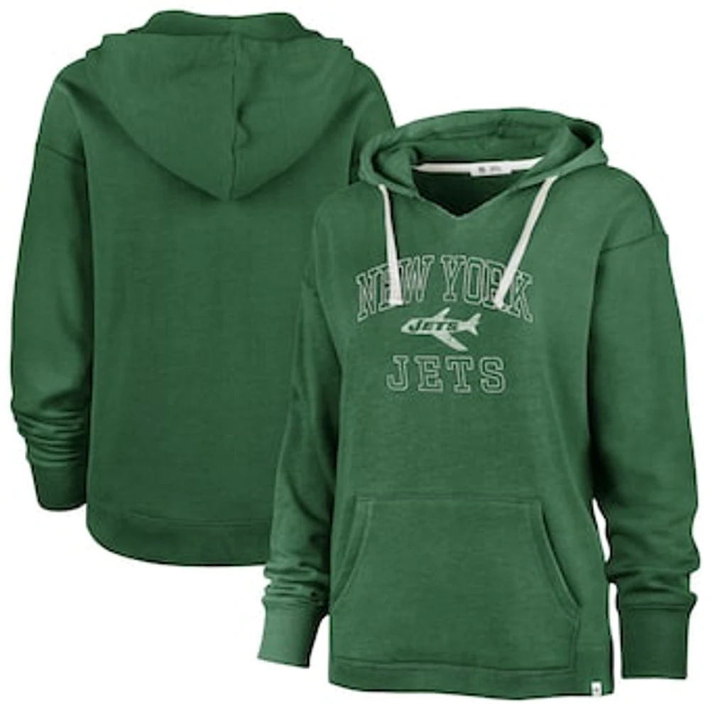 Women's '47  Kelly Green New York Jets Plus Clarity Kennedy Pullover Hoodie