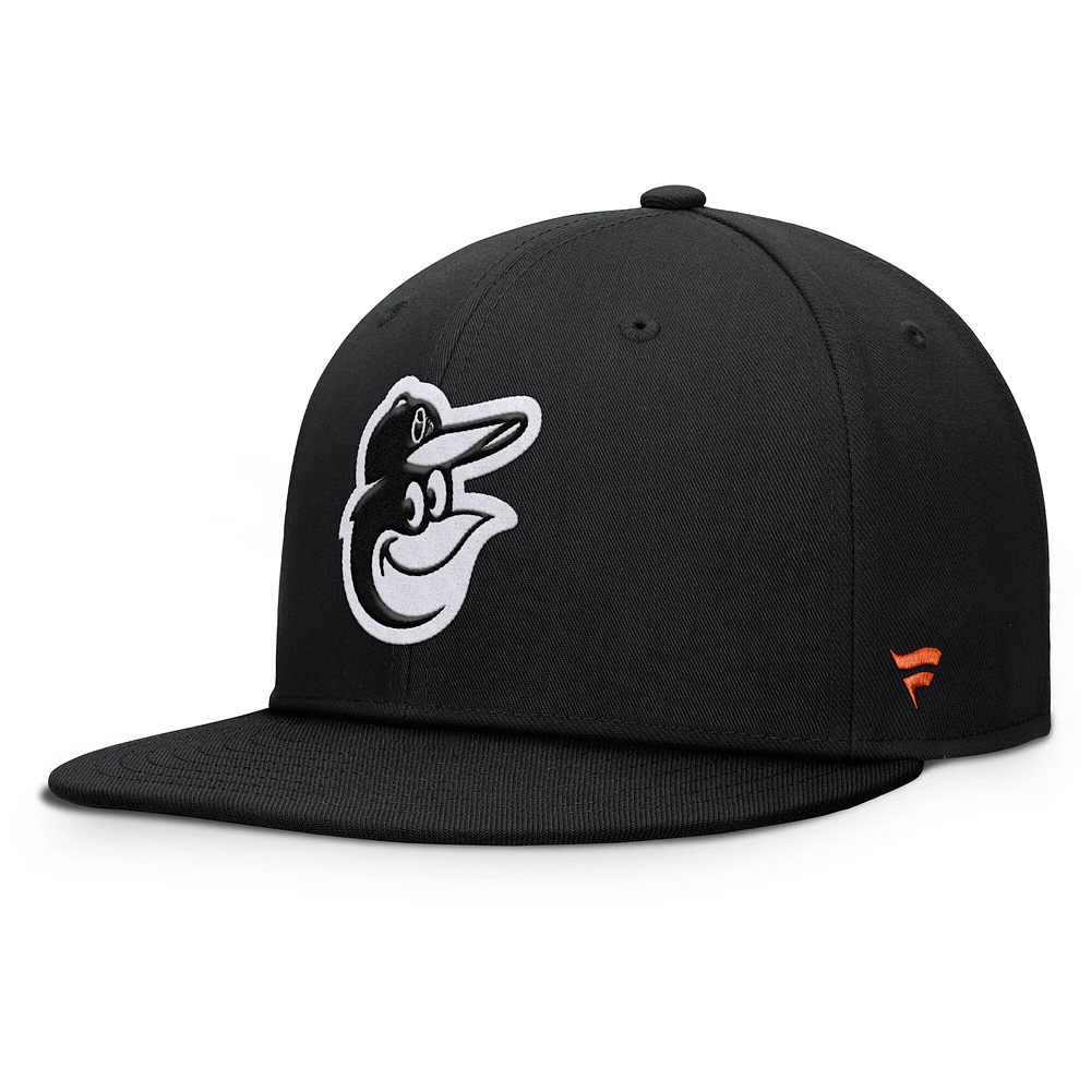 Men's Fanatics Black Baltimore Orioles Walk-Off Bullpen Snapback Hat