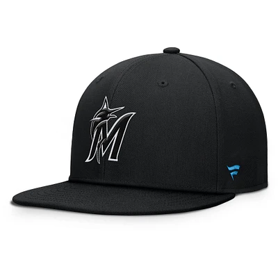Men's Fanatics Black Miami Marlins Walk-Off Bullpen Snapback Hat