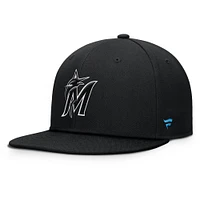 Men's Fanatics Black Miami Marlins Walk-Off Bullpen Snapback Hat