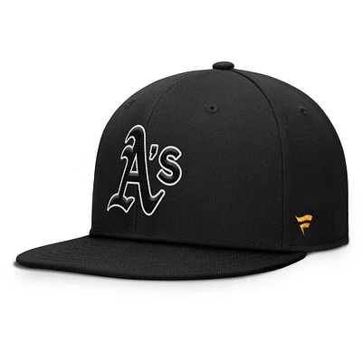 Men's Fanatics Black Athletics Walk-Off Bullpen Snapback Hat