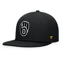 Men's Fanatics Black Milwaukee Brewers Walk-Off Bullpen Snapback Hat
