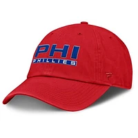 Women's Fanatics Red Philadelphia Phillies Fly Out Adjustable Hat