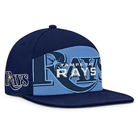 Men's Fanatics Navy/Light Blue Tampa Bay Rays Clubhouse Splitter Snapback Hat