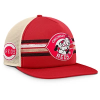 Men's Fanatics Red/Natural Cincinnati Reds Cooperstown Collection Powers Snapback Hat