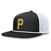 Men's Fanatics Black/White Pittsburgh Pirates Clubhouse Change Up Snapback Hat