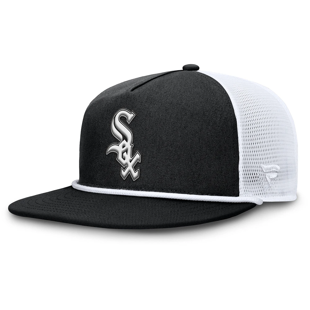 Men's Fanatics Black/White Chicago White Sox Clubhouse Change Up Snapback Hat