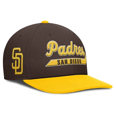 Men's Nike Brown/Gold San Diego Padres Pro Performance Snapback Hat