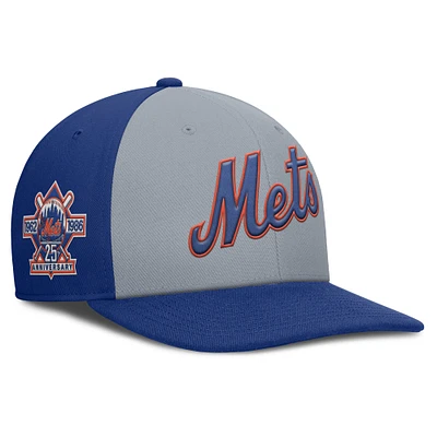 Men's Nike Gray/Royal New York Mets Pro Performance Snapback Hat