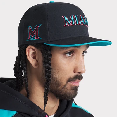 Men's Nike Black Miami Marlins 2025 City Connect Performance Fitted Hat