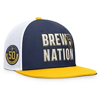 Men's Nike  Navy Milwaukee Brewers Pro Trucker Snapback Hat