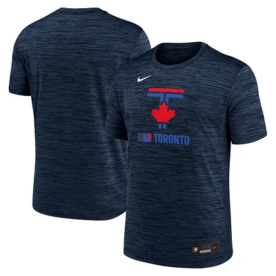 Men's Nike  Navy Toronto Blue Jays 2025 City Connect Authentic Collection Velocity Performance T-Shirt