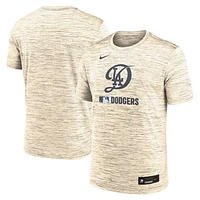 Men's Nike  Cream Los Angeles Dodgers 2025 City Connect Authentic Collection Velocity Performance T-Shirt
