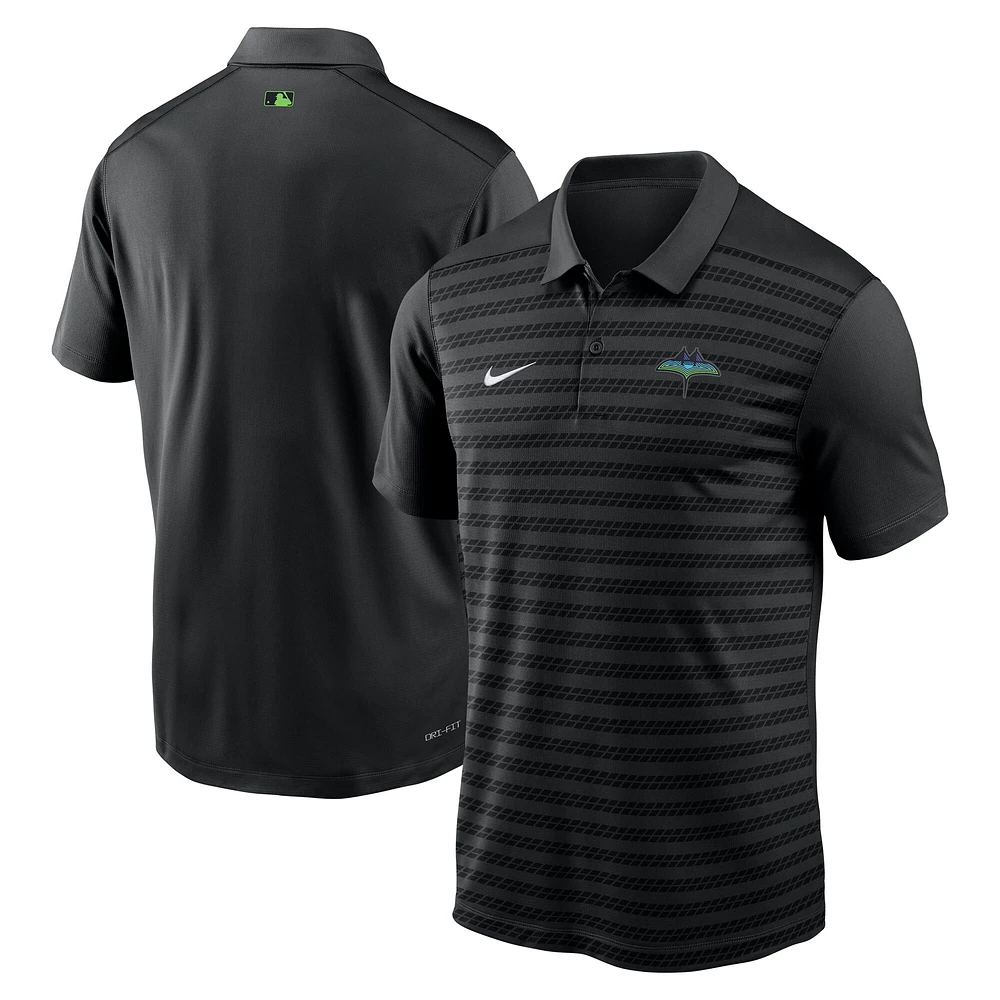 Men's Nike Black Tampa Bay Rays Authentic Collection City Connect Victory Performance Polo