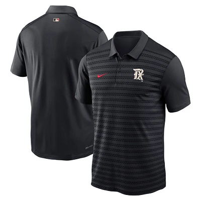 Men's Nike  Black Texas Rangers Authentic Collection City Connect Victory Performance Polo