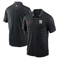 Men's Nike  Black Texas Rangers Authentic Collection City Connect Victory Performance Polo