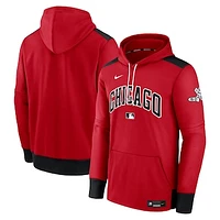 Men's Nike Red/Black Chicago White Sox 2025 City Connect Authentic Collection Performance Pullover Hoodie