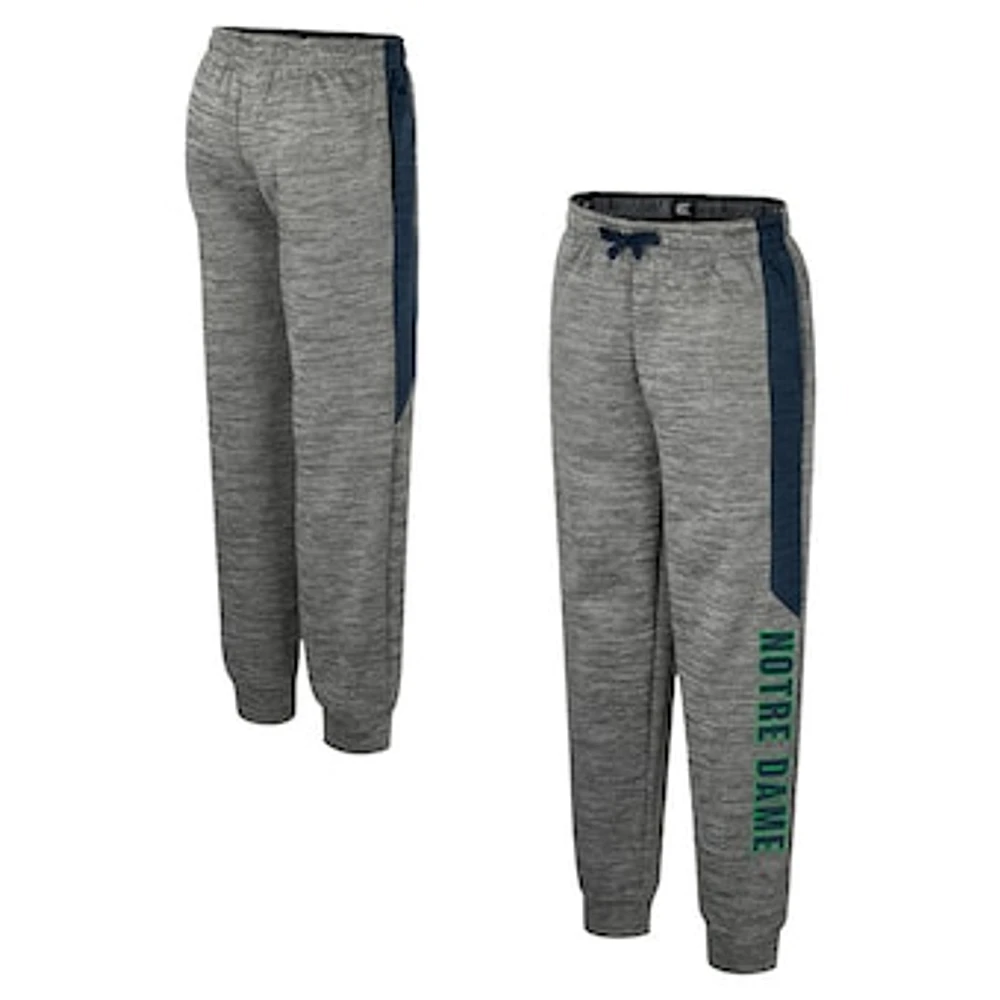 Youth Colosseum Heather Gray Notre Dame Fighting Irish Fleece Pants