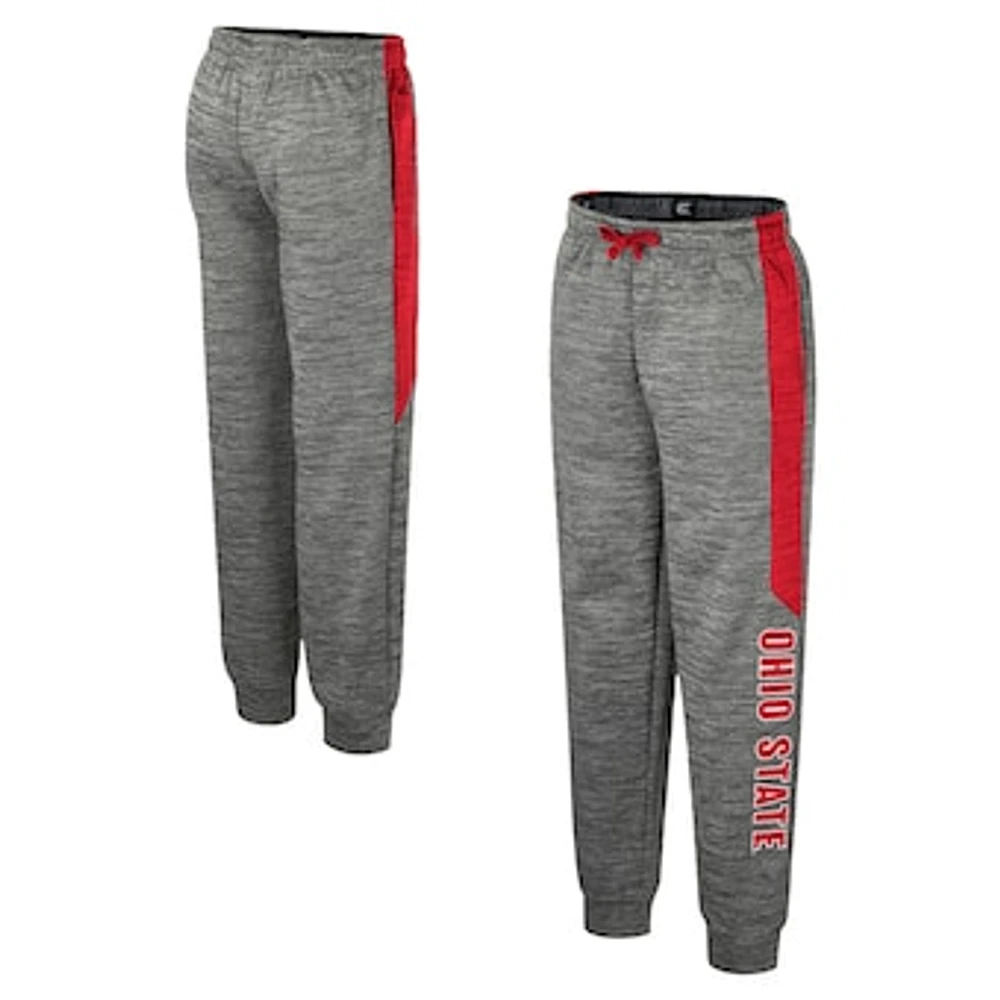 Youth Colosseum Heather Gray Ohio State Buckeyes Fleece Pants