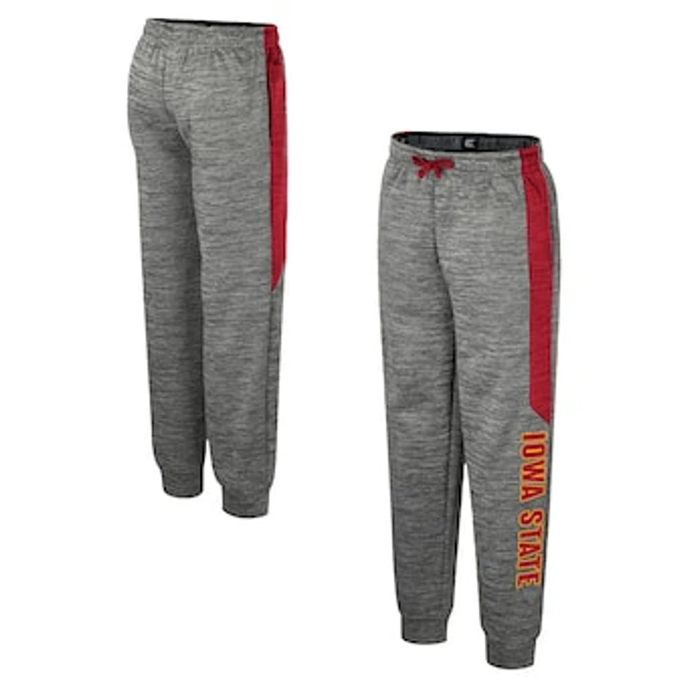 Youth Colosseum Heather Gray Iowa State Cyclones Fleece Pants