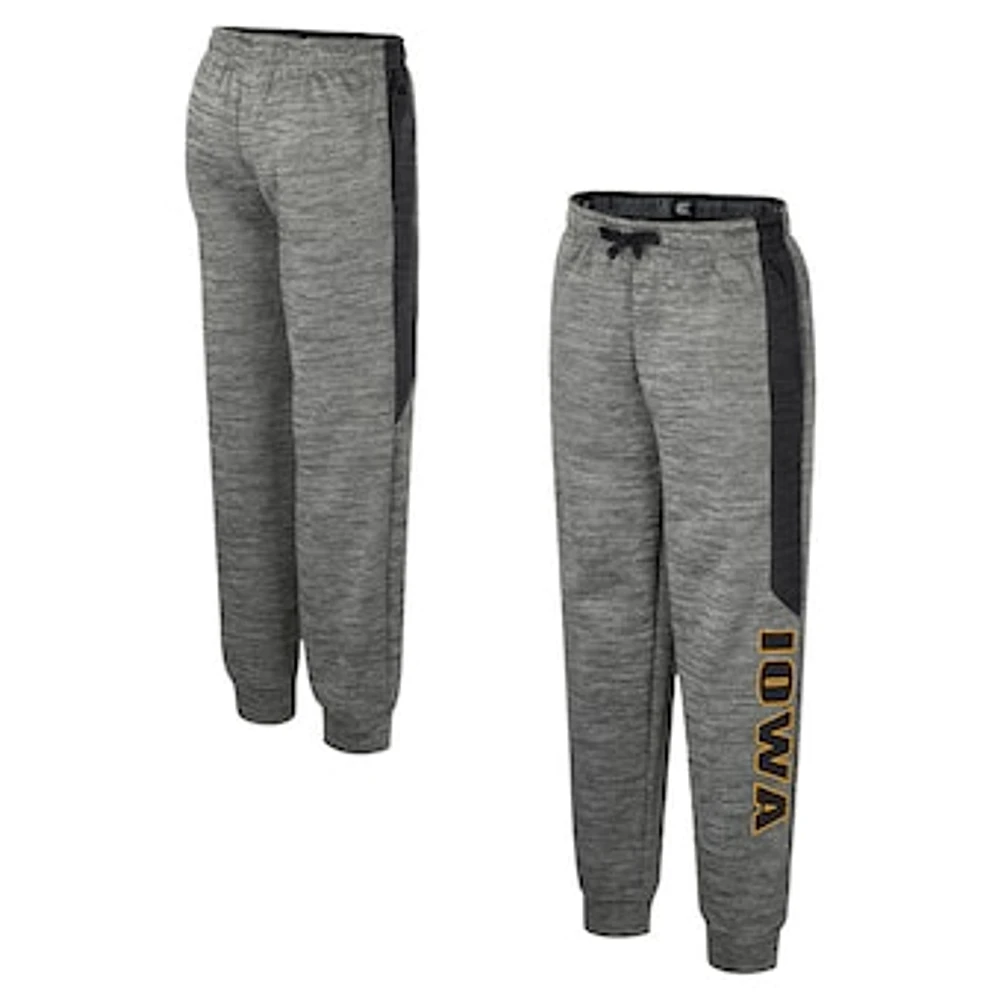 Youth Colosseum Heather Gray Iowa Hawkeyes Fleece Pants