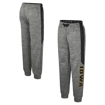 Youth Colosseum Heather Gray Iowa Hawkeyes Fleece Pants