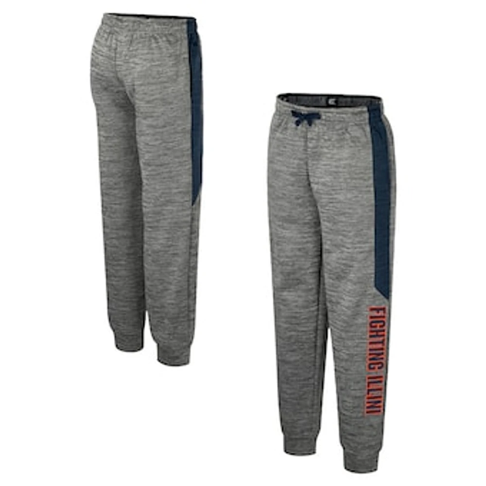 Youth Colosseum Heather Gray Illinois Fighting Illini Fleece Pants