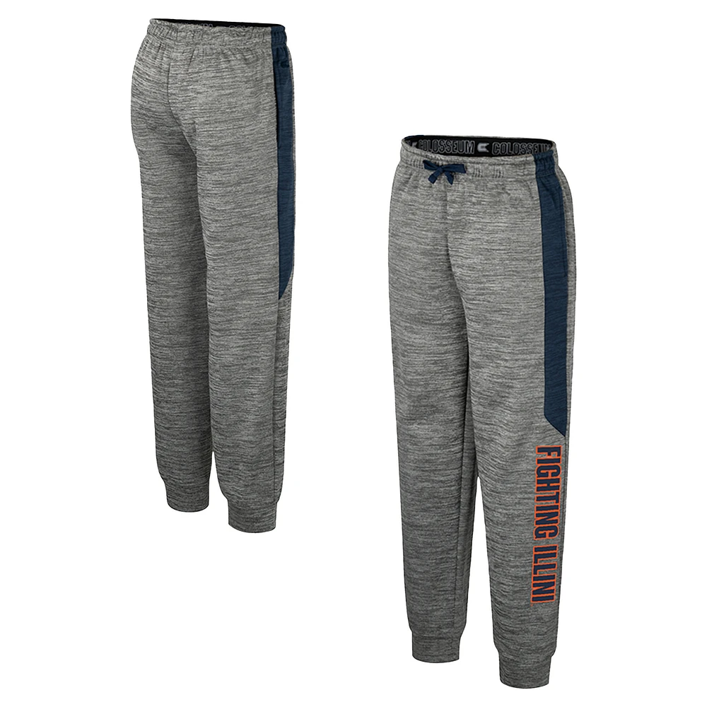 Youth Colosseum Heather Gray Illinois Fighting Illini Fleece Pants