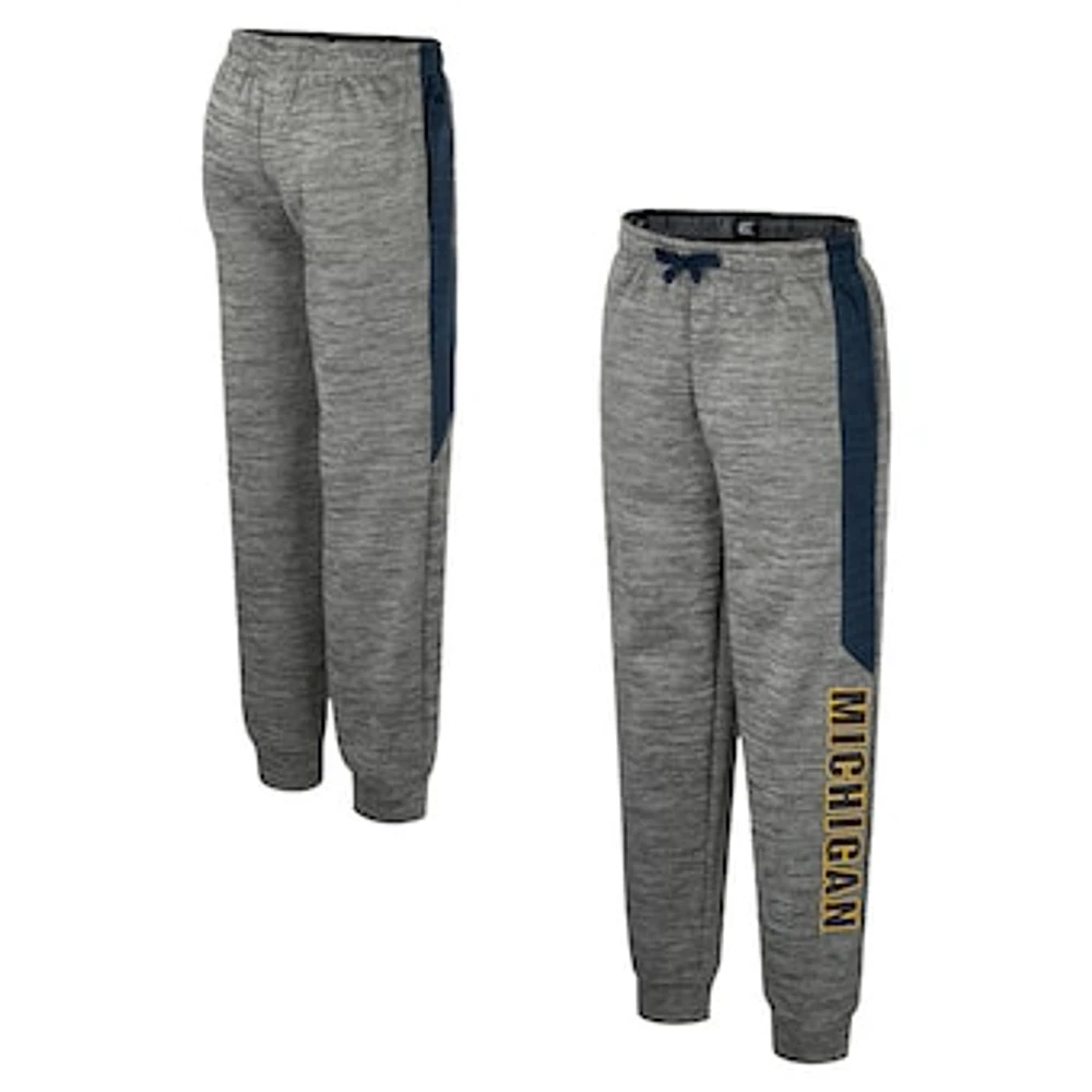 Youth Colosseum Heather Gray Michigan Wolverines Fleece Pants