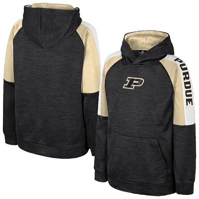 Youth Colosseum Black Purdue Boilermakers Pullover Hoodie