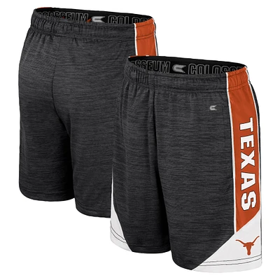 Youth Colosseum  Black/Texas Orange Texas Longhorns Athletic Shorts