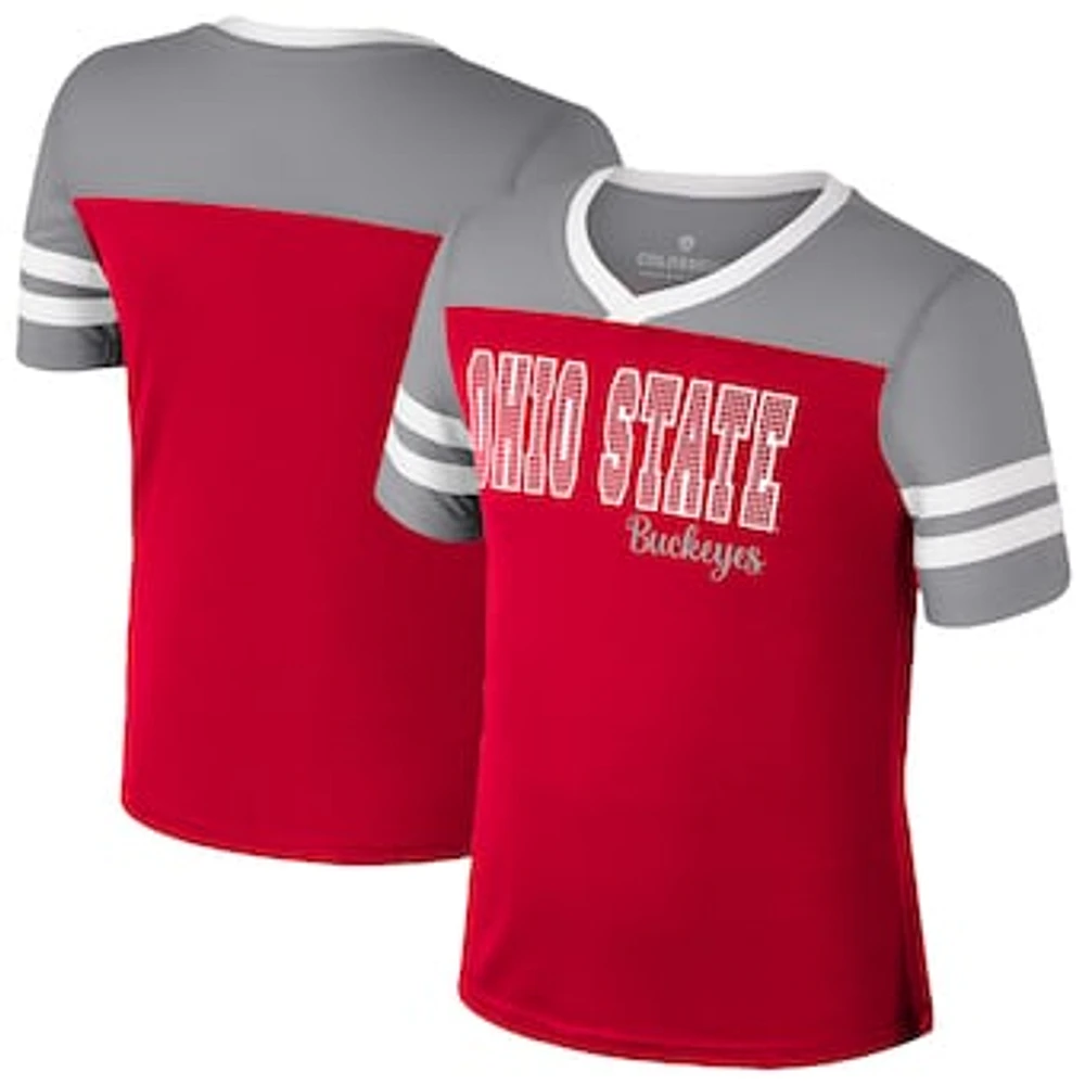 Girls Youth Colosseum Scarlet Ohio State Buckeyes Space Opera T-Shirt