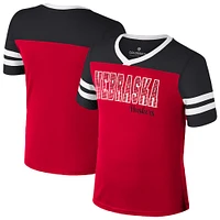 Girls Youth Colosseum Scarlet Nebraska Huskers Space Opera T-Shirt