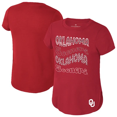 Youth Colosseum Crimson Oklahoma Sooners Rogan T-Shirt