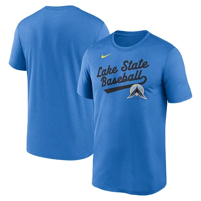 Men's Nike  Blue Minnesota Twins 2025 City Connect Team Phrase Script Legend Performance T-Shirt