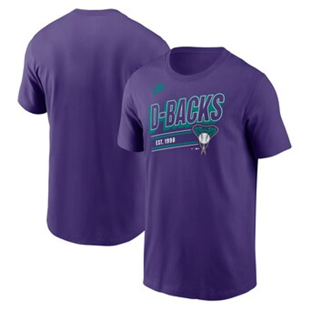 Men's Nike  Purple Arizona Diamondbacks Cooperstown Collection Retro T-Shirt