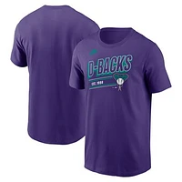 Men's Nike  Purple Arizona Diamondbacks Cooperstown Collection Retro T-Shirt