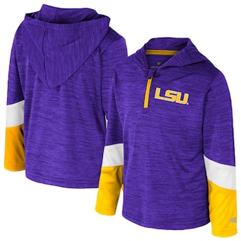 Toddler Colosseum Purple LSU Tigers Rylos Quarter-Zip Windshirt